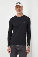 Bavlněné tričko s dlouhým rukávem Boss Orange Tacks