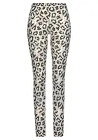 LASCANA Pyžamové nohavice  svetlobéžová / čierna / biela