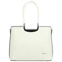 Luxusní dámská kabelka do ruky Delami Bella Rosa, bílá