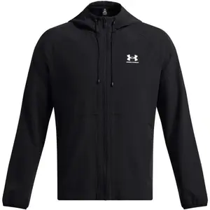 Under Armour STRETCH WOVEN WINDBREAKER Pánska bunda, čierna, veľkosť M