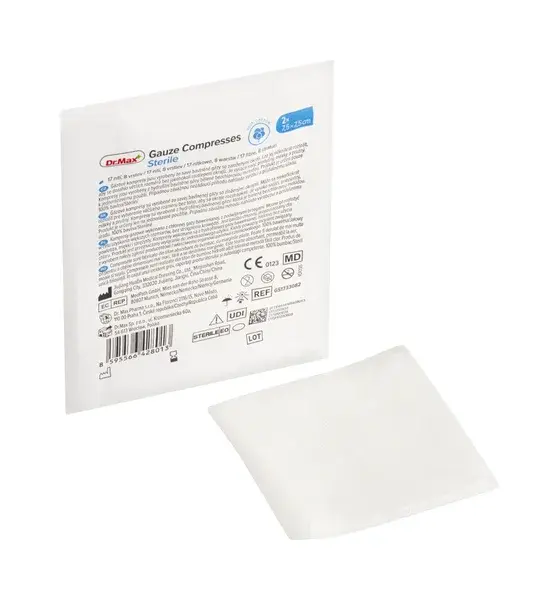Dr. Max Gauze Compresses Sterile 7,5 x 7,5 cm