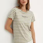 Bavlněné tričko Pepe Jeans ELBA zelená barva, PL505876