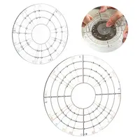 2Pcs 2 Styles Acrylic Circular Divider Clay Sculpture Auxiliary Tool