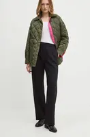 Kalhoty MAX&Co. dámské, černá barva, jednoduché, high waist, 2426136071200