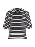 TOMMY HILFIGER Tričko  čierna / biela