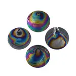 Spray Painted Natural Capiz Shell Pendants