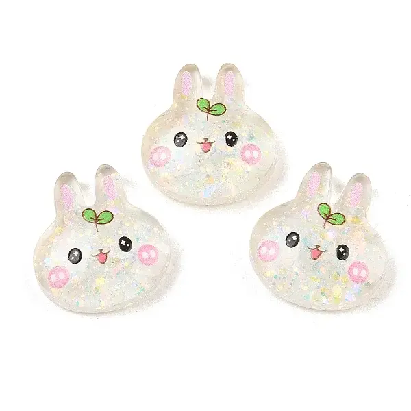 Printed Translucent Epoxy Resin Cabochons