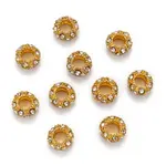 Alloy Rhinestone European Beads