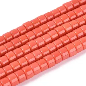 Opaque Solid Color Glass Beads Strands