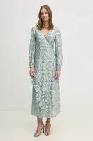 Šaty Never Fully Dressed Lottie modrá barva, maxi, NFDDR1778