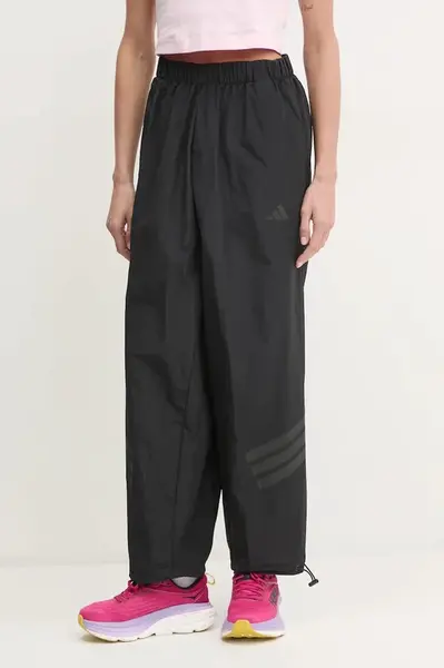 Tepláky adidas Future Icons černá barva, hladké, JE0147