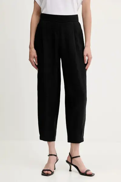 Lněné kalhoty United Colors of Benetton