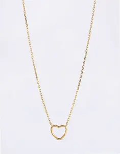 ENAMEL Copenhagen Necklace, Organic Heart 925S/GP/M
