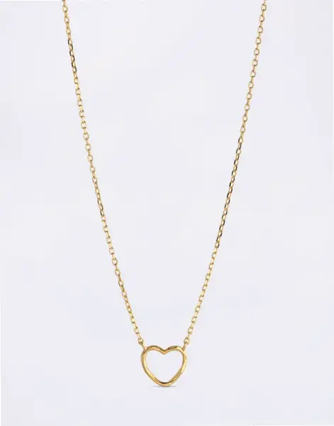 ENAMEL Copenhagen Necklace, Organic Heart 925S/GP/M