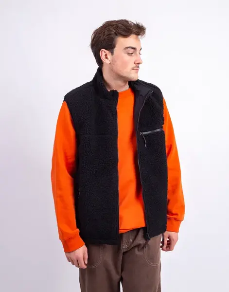Gramicci Reversible Sherpa Vest CHARCOAL/BLACK M
