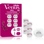 Gillette Venus PRO ComfortGlide Sugarberry náhradní břity + ochranný kryt 6 ks