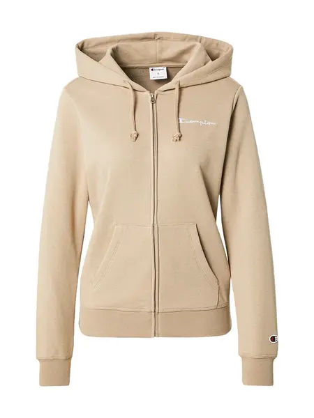 Champion Authentic Athletic Apparel Tepláková bunda  béžová / biela