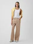 GAP džínsy High Rise Drawstring Wide-Leg