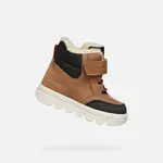 Hnedé chlapčenské zimné topánky Geox Willaboo B Ab