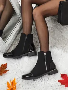Resti Luna černé elegantní kotníkové boty