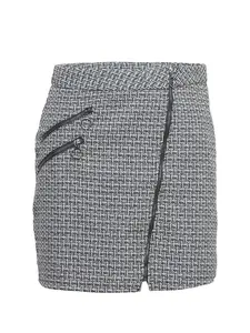 KOROSHI Sukňa  čierna / biela