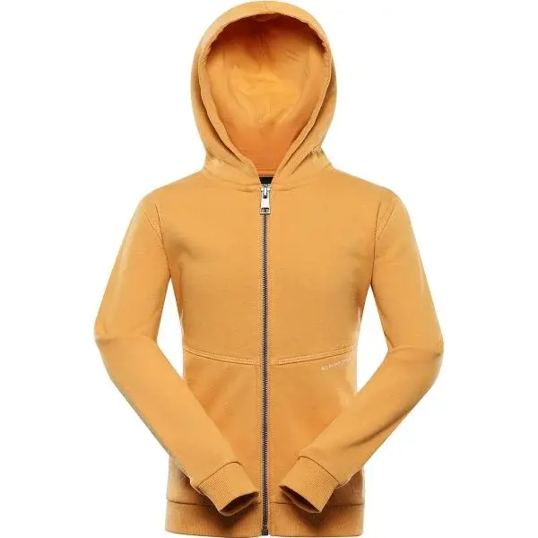 ALPINE PRO LARESO Dětská mikina, žlutá, velikost 140-146