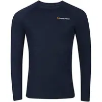 PROGRESS MA NDR 125 Pánské merino triko s dlouhým rukávem, černá, velikost