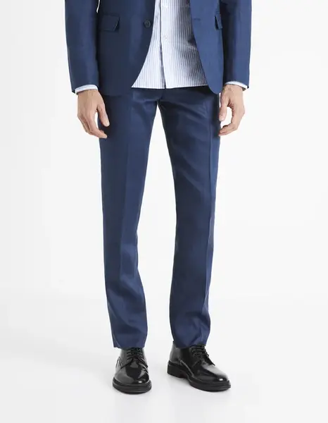 Celio Lněné kalhoty Bohot2 - Pánské