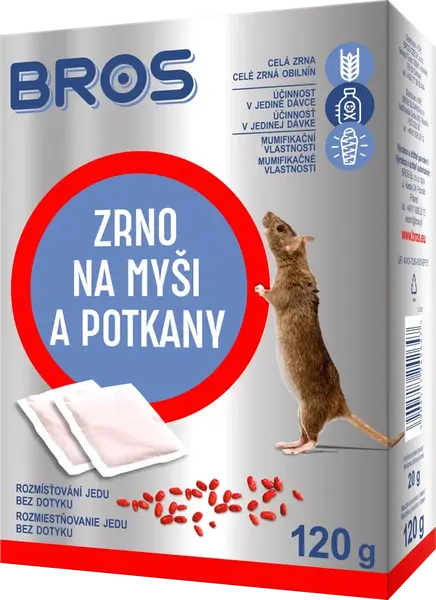 04264 Bros Zrno na myši a potkany 120 g