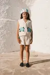 Detská bavlnená vesta Tinycottons FLOWERS KNITTED VEST
