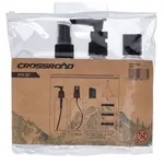 Crossroad HYGI SET Cestovní sada lahviček na kosmetiku, transparentní, velikost