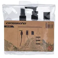 Crossroad HYGI SET Cestovní sada lahviček na kosmetiku, transparentní, velikost