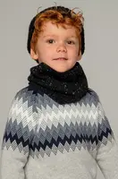 Dětský svetr s příměsí vlny Mayoral šedá barva, 4340