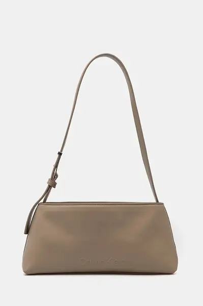 Kabelka Calvin Klein béžová barva, K60K612550