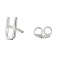 Stříbrná náušnice Design Letters