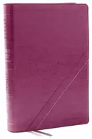 KJV, Word Study Reference Bible, Leathersoft, Pink, Red Letter, Comfort Print - Thomas Nelson
