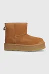 UGG  Dětské semišové sněhule  KIDS CLASSIC MINI PLATFORM