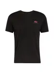 ALPHA INDUSTRIES Tričko  svetloružová / čierna