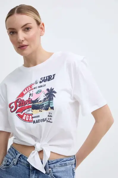 Bavlněné tričko Silvian Heach