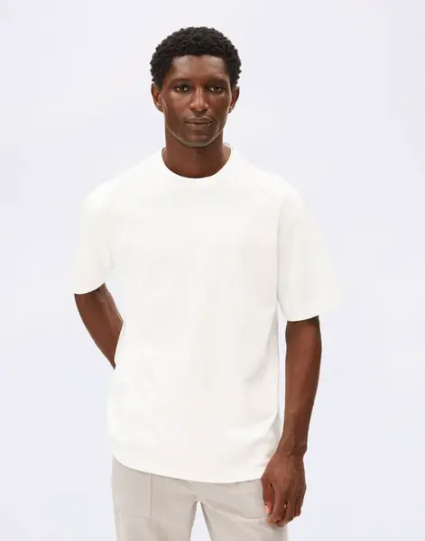 Tričko Armedangels Maarkos Heavy Weight 188 white