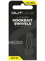 Avid carp obratlík outline mirco hookbait swivel velikosti 17