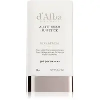 d'Alba Air Fit Fresh Sun Stick opalovací krém v tyčince se zklidňujícím účinkem SPF 50+ 19 g