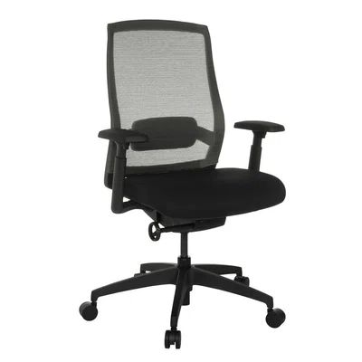 MID.YOU OTOČNÁ ŽIDLE, síťovina, černá