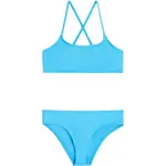 O'Neill ESSENTIALS BRALETTE BIKINI SET Dievčenské plavky, svetlomodrá, veľkosť