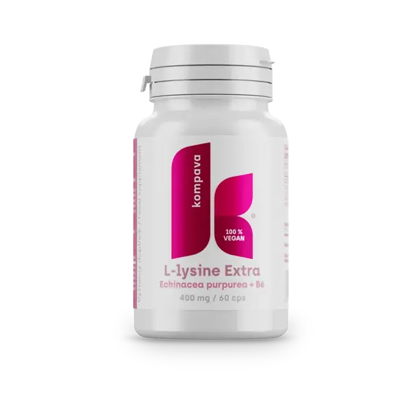 KOMPAVA L-lysin Extra 400 mg/60 kapslí