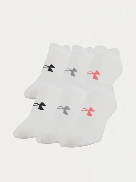 Essential Under Armour Set of Six White Women's Socks