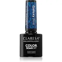Claresa SoakOff UV/LED Color Galaxy gelový lak na nehty odstín Blue 5 g