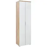 Voleo SKŘÍŇ NA ODĚV, bílá, barvy dubu, 59/197/40 cm