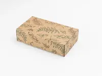 25 ks - Dárková krabice s potiskem listů 240x140x60 mm