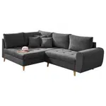 MID.YOU ROHOVÁ SEDAČKA, textil, kompozitní dřevo, antracitová